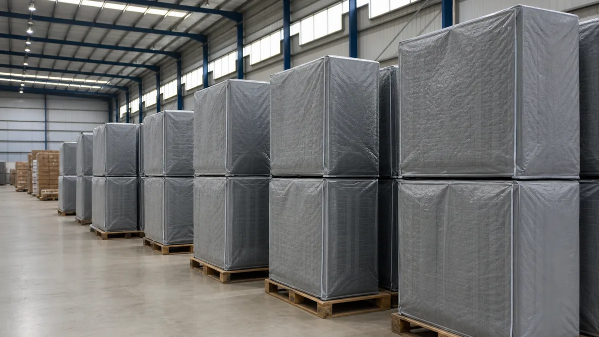 CoolerFit warehouse with packaged cooler covers ready for shipping