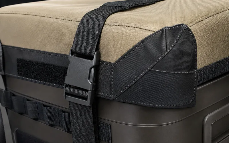 Zippers, Velcro, buckles, reinforced corners, wind straps — specify what your install needs.