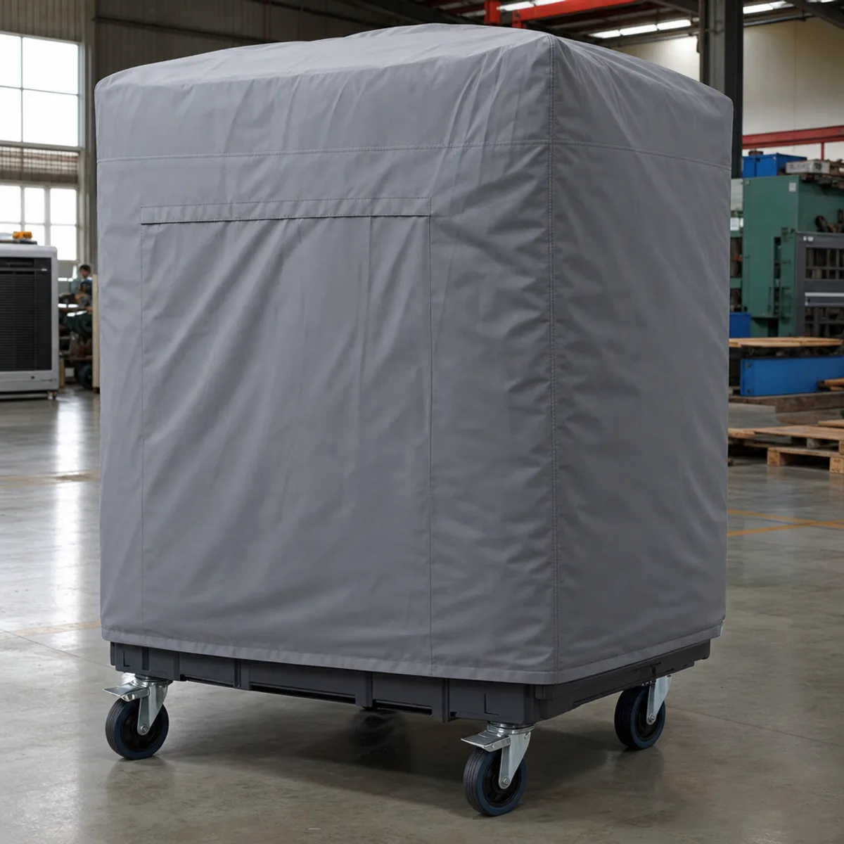 XL cover on an oversized portable wheeled commercial air cooler